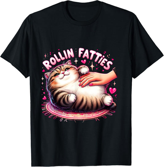 Cat Meme Funny Cat Lover Quote Rollin Fatties Funny
